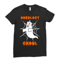 Oncology Ghoul Oncology Nurse Halloween Ghost Boo Costume Ladies Fitted T-shirt | Artistshot