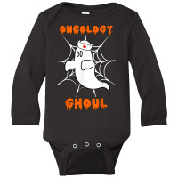 Oncology Ghoul Oncology Nurse Halloween Ghost Boo Costume Long Sleeve Baby Bodysuit | Artistshot