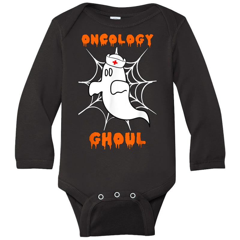 Oncology Ghoul Oncology Nurse Halloween Ghost Boo Costume Long Sleeve Baby Bodysuit by Clinical | Artistshot