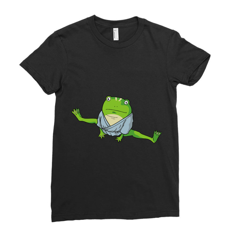 Froggy Ladies Fitted T-Shirt by cm-arts | Artistshot