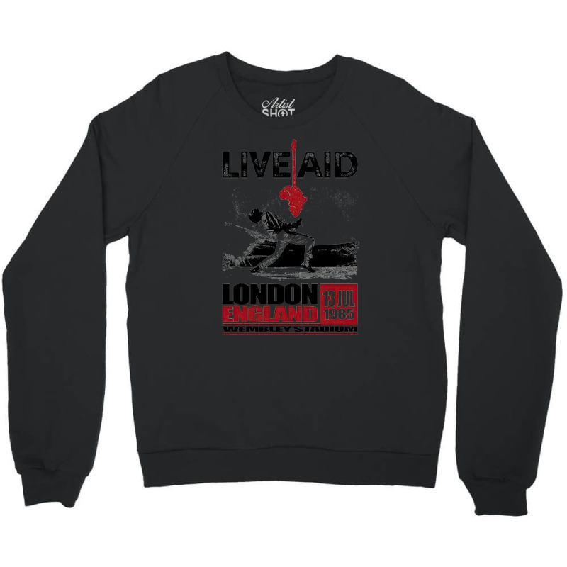 Wembley Live Aid Concert Remastered, London England Wemblay Stadium, M Crewneck Sweatshirt | Artistshot