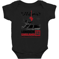 Wembley Live Aid Concert Remastered, London England Wemblay Stadium, M Baby Bodysuit | Artistshot