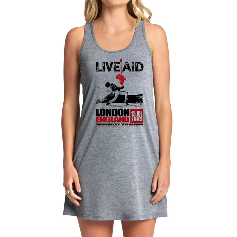 Wembley Live Aid Concert Remastered, London England Wemblay Stadium, M Tank Dress | Artistshot