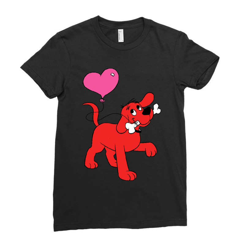 Clifford The Big Red Dog    (4) Ladies Fitted T-Shirt by TIMOTHYSHRINER | Artistshot