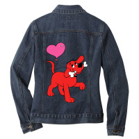 Clifford The Big Red Dog    (4) Ladies Denim Jacket | Artistshot