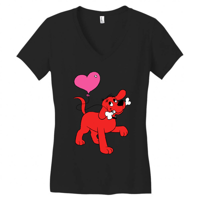 Clifford The Big Red Dog    (4) Women's V-Neck T-Shirt by TIMOTHYSHRINER | Artistshot