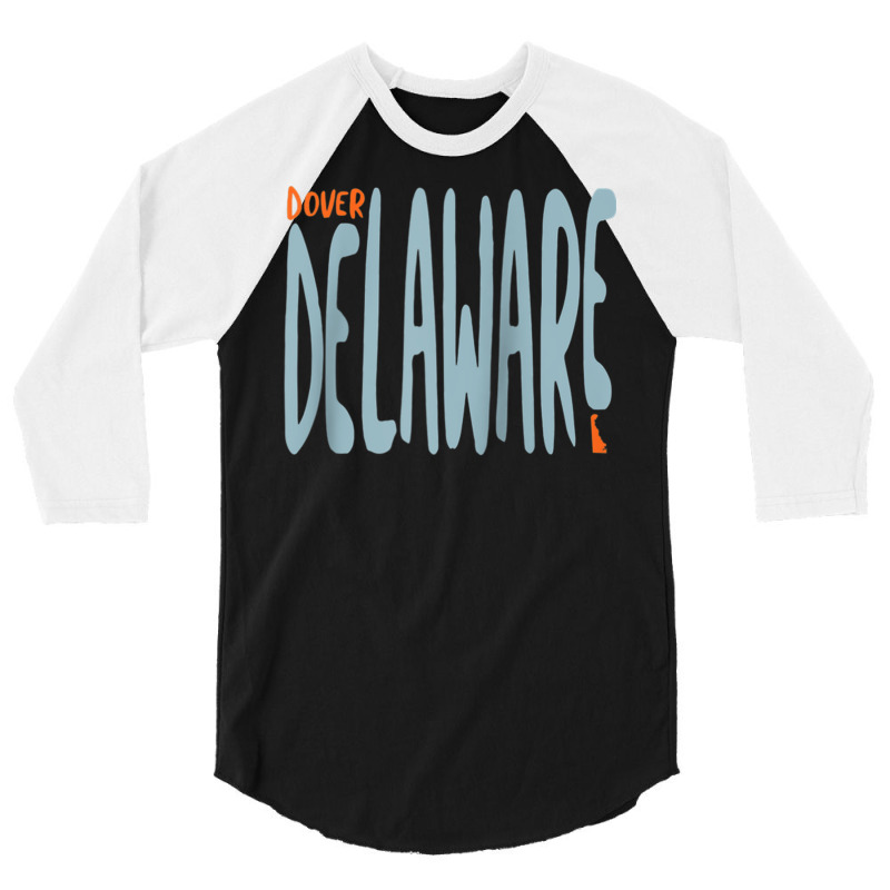 Dover Delaware, De Souvenir Raglan Baseball Tee 3/4 Sleeve Shirt | Artistshot