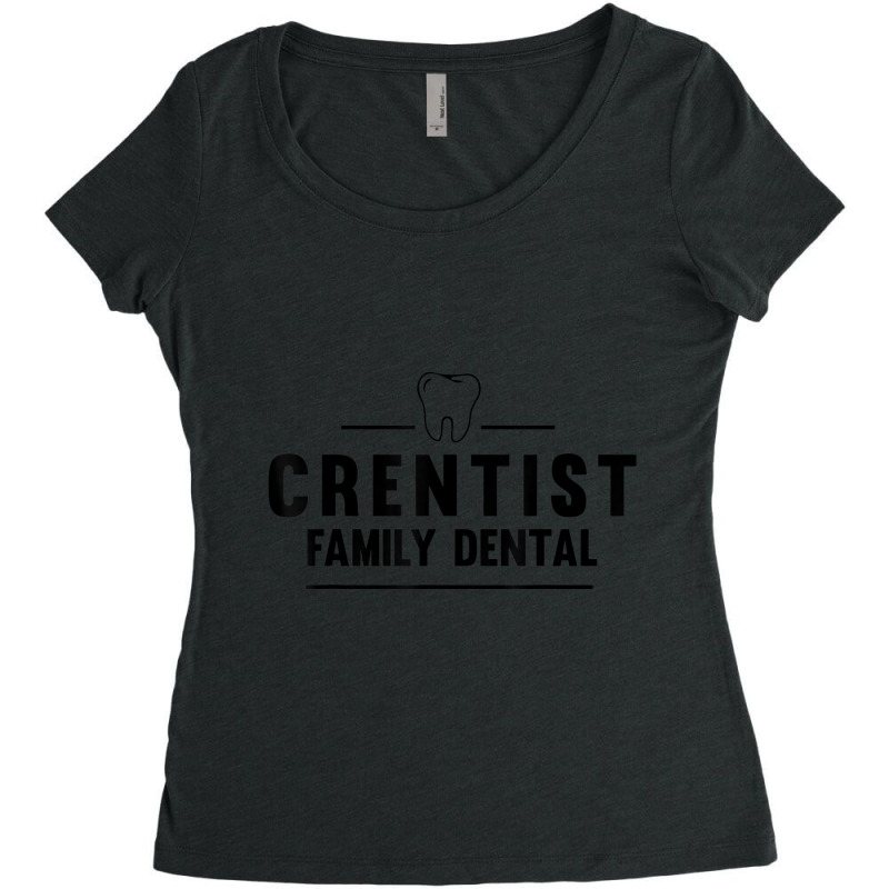 Crentist Family Dental Humor The Office Quote Women's Triblend Scoop T-shirt by cm-arts | Artistshot