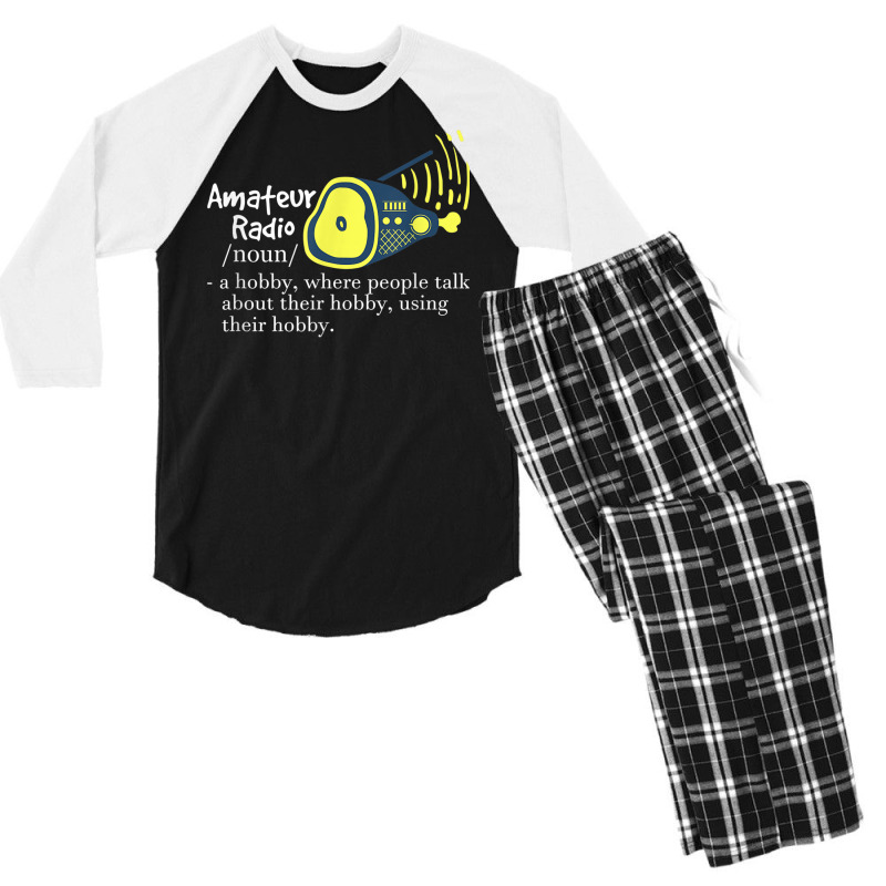 Funny Amateur Radio Quote Gift For Ham Radio Enthusiasts T Shirt Men's 3/4 Sleeve Pajama Set by cm-arts | Artistshot