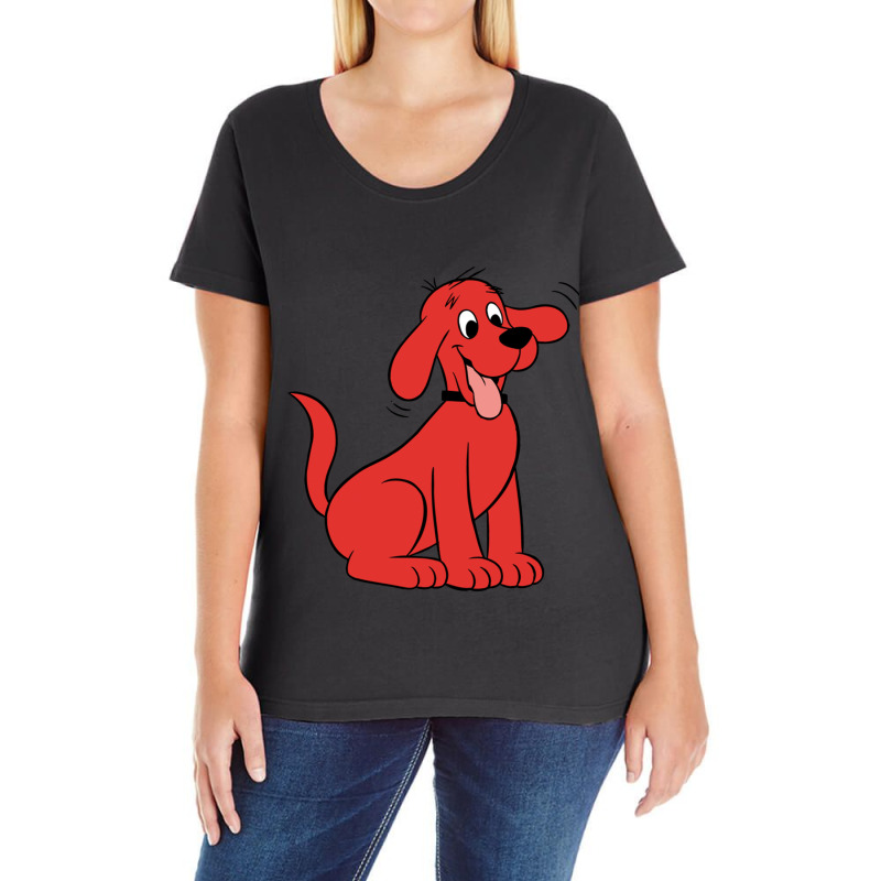 Clifford The Big Red Dog Ladies Curvy T-Shirt by TIMOTHYSHRINER | Artistshot