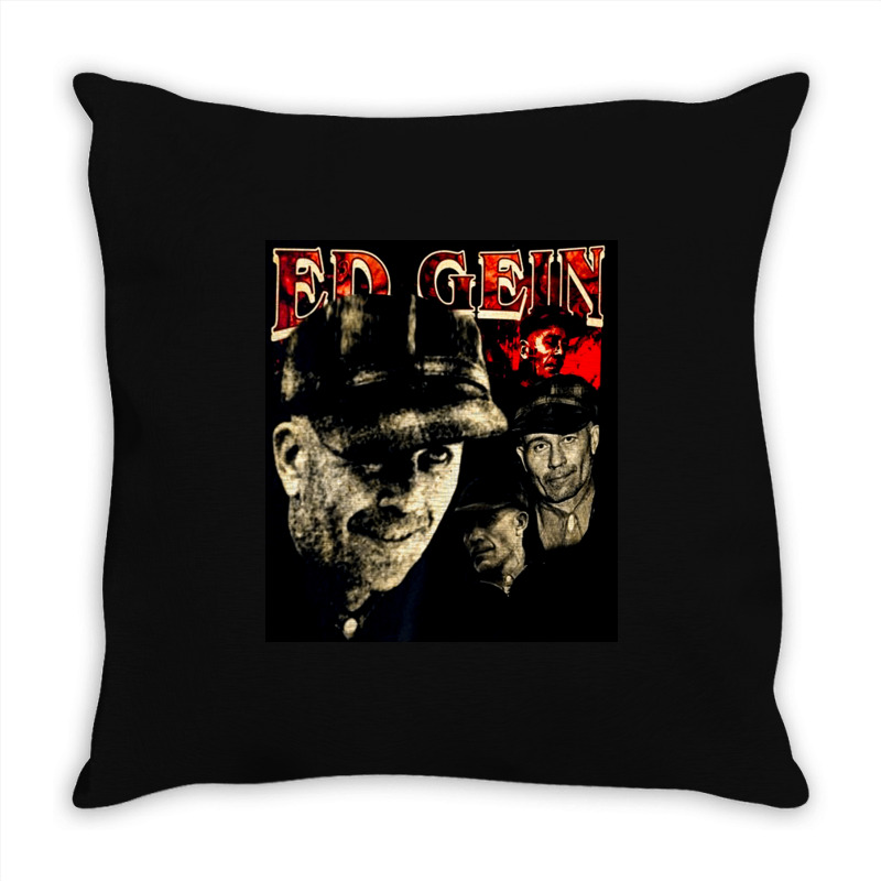 Ed Gein, Ed Geins, The Ed Gein, Ed Gein Painting, Ed Gein Ed Gein Vint Throw Pillow | Artistshot