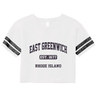 East Greenwich Rhode Island Ri Vintage State Athletic Style Sweatshirt Scorecard Crop Tee | Artistshot