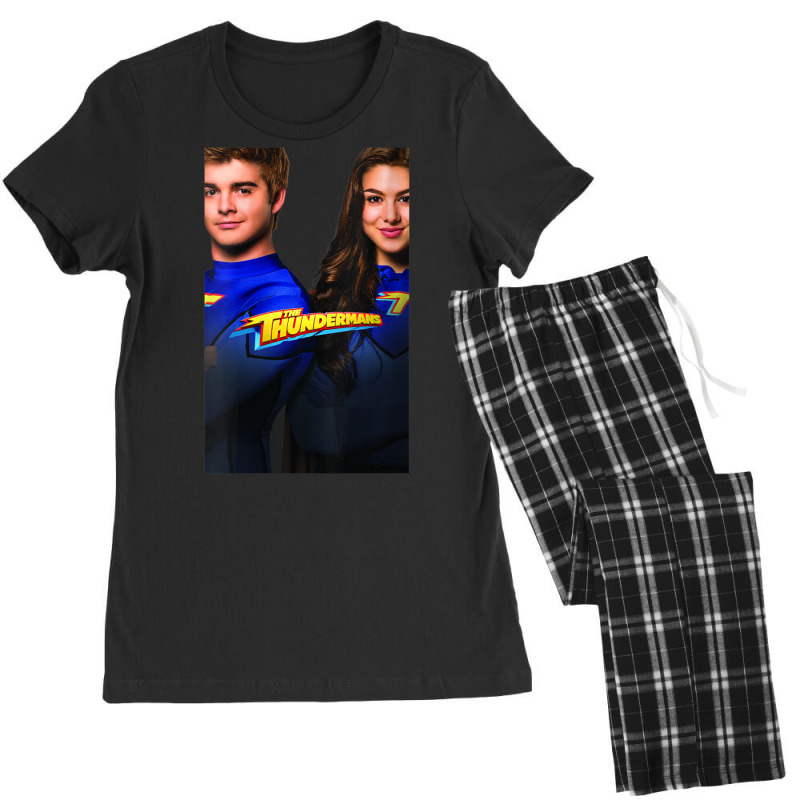 Womens The Thundermans Group Shot Poster V-neck Women's Pajamas Set by cm-arts | Artistshot