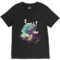 Howl_s Moving Castle Castle V-neck Tee | Artistshot