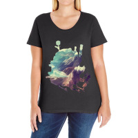 Howl_s Moving Castle Castle Ladies Curvy T-shirt | Artistshot