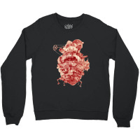 Howl_s Moving Castle In Red Crewneck Sweatshirt | Artistshot