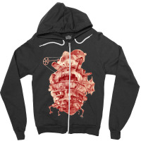 Howl_s Moving Castle In Red Zipper Hoodie | Artistshot