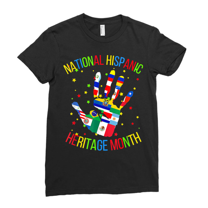 Women Men Latino America Culture Gift National Hispanic T Shirt Ladies Fitted T-Shirt by cm-arts | Artistshot