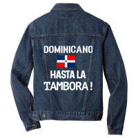 Dominicano Flag Pride Rd Dominican Republic Quote Dna Men Men Denim Jacket | Artistshot