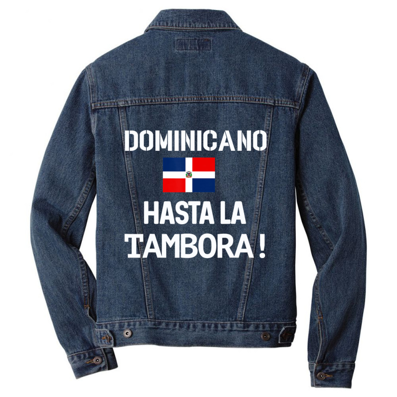 Dominicano Flag Pride Rd Dominican Republic Quote Dna Men Men Denim Jacket by cm-arts | Artistshot