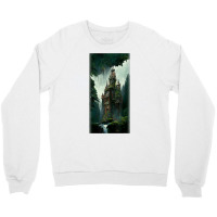 Brownstone Gothic Platform Great Waterfall Redwood Forest T Shirt Crewneck Sweatshirt | Artistshot