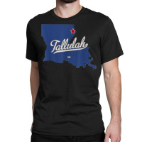 Tallulah Louisiana La Map T Shirt Classic T-shirt | Artistshot