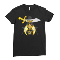 Mason Square And Compass Masonic Shriner Overlay Lodge T Shirt Ladies Fitted T-shirt | Artistshot