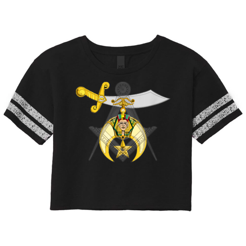 Mason Square And Compass Masonic Shriner Overlay Lodge T Shirt Scorecard Crop Tee by cm-arts | Artistshot