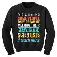 Science Teacher Teach Biology Chemistry Physics Youth Sweatshirt | Artistshot