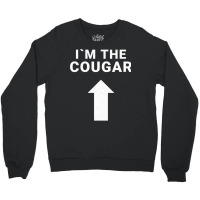 I´m With The Cougar Humor Halloween Birthday Gift Crewneck Sweatshirt | Artistshot