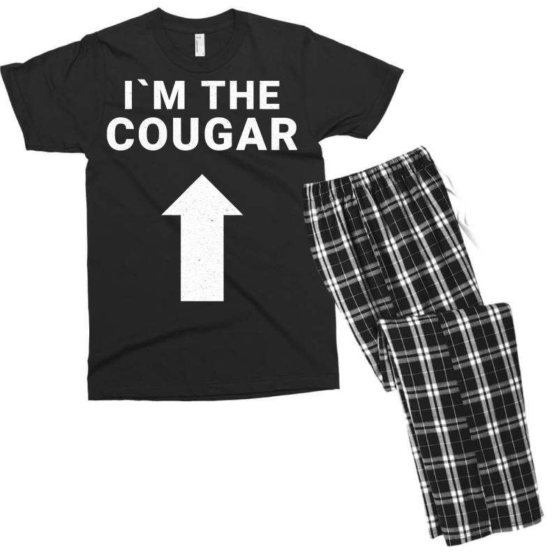 I´m With The Cougar Humor Halloween Birthday Gift Men's T-shirt Pajama Set by thutrinh | Artistshot