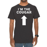 I´m With The Cougar Humor Halloween Birthday Gift Vintage T-shirt | Artistshot