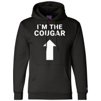 I´m With The Cougar Humor Halloween Birthday Gift Champion Hoodie | Artistshot