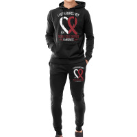 I Wear Burgundy For Sickle Cell Awareness Fighter Warrior Hoodie & Jogger Set | Artistshot