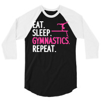 Funny Gymnastics For Women Girls Gymnast Handstand Tumbling T Shirt 3/4 Sleeve Shirt | Artistshot