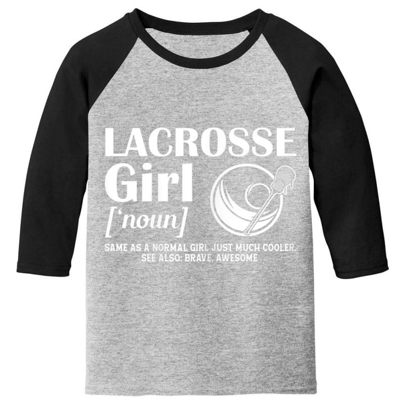 Lacrosse Quote Definition Woman Girl Youth 3/4 Sleeve by cm-arts | Artistshot