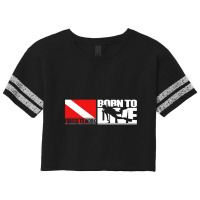 Born To Dive Forced To Work Scorecard Crop Tee | Artistshot