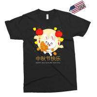 Moon Cake Chinese Festival Mid Autumn Cute Rabbit Bunny Exclusive T-shirt | Artistshot