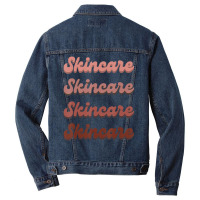 Skincare Skin Specialist Skin Esthetician Retro Skincare Men Denim Jacket | Artistshot