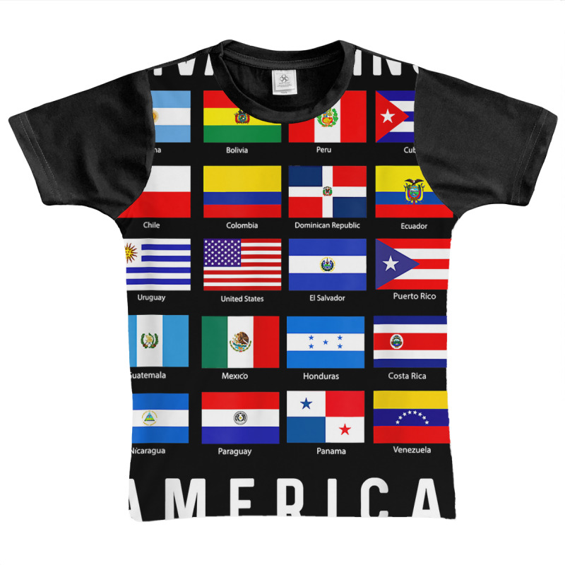 All Latin American Flags Countries Viva Latino America Tee T Shirt Graphic Youth T-shirt by cm-arts | Artistshot