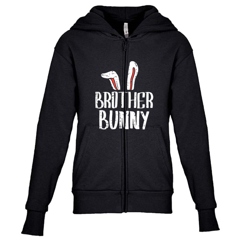 Brother Bunny Ears Cute Youth Zipper Hoodie by cm-arts | Artistshot