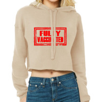 Quarantine Vaccine Pro Vaccination Cropped Hoodie | Artistshot