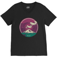 Mount Fuji V-neck Tee | Artistshot