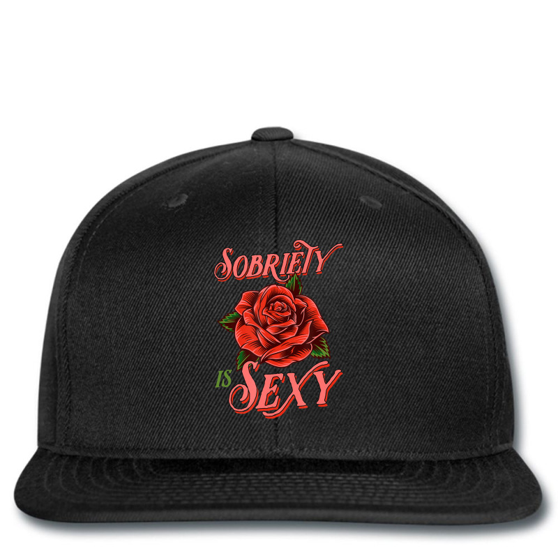 Sobriety Is Sexy Inspirational Recovery Sober Quote Rose Printed Hat | Artistshot