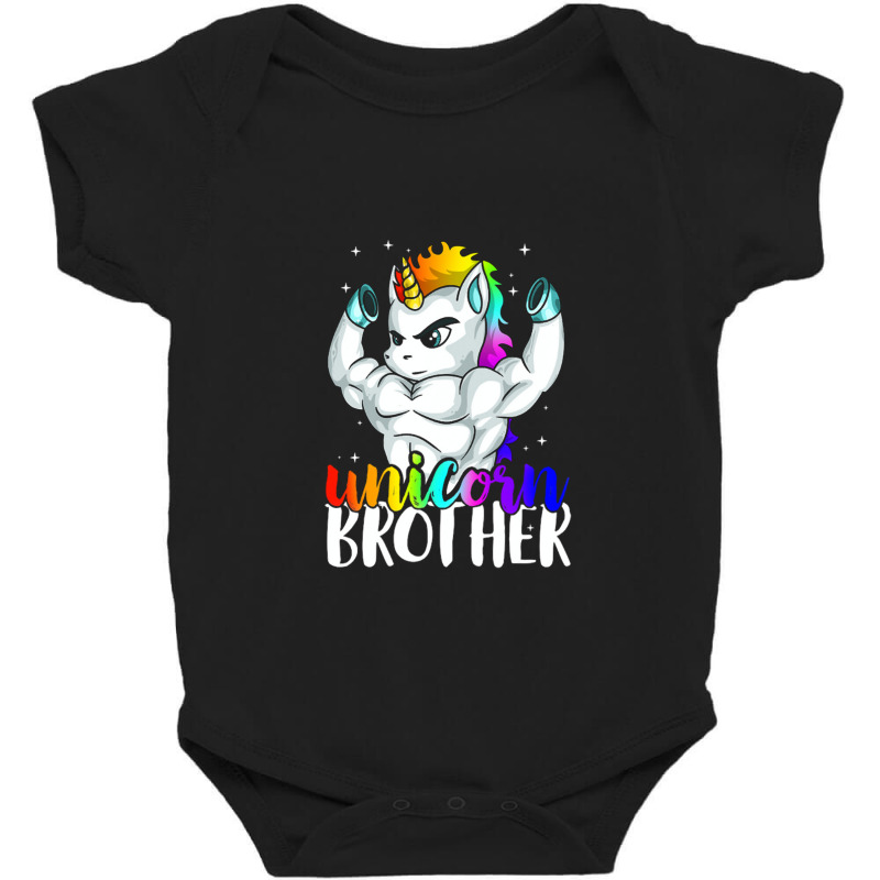 Brother Sister To Big Bro Brothercorn Christmas Gift Baby Bodysuit by Donnacalvertv | Artistshot