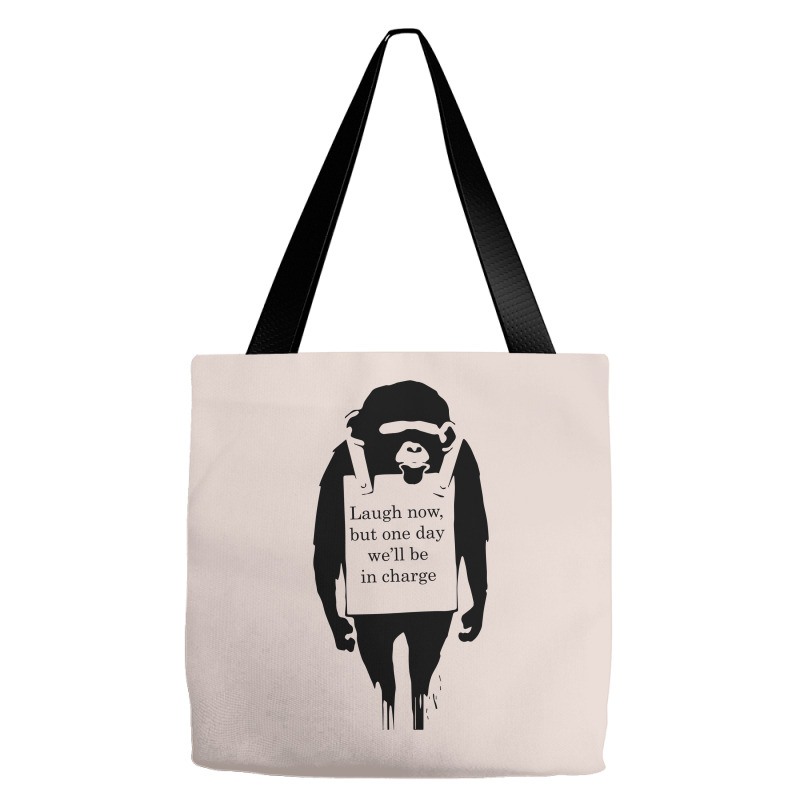 Custom Banksy Monkey Funny Tote Bags By Mdk Art - Artistshot