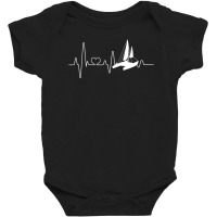 Catamaran Sailing Heartbeat Double Hull Boat Baby Bodysuit | Artistshot