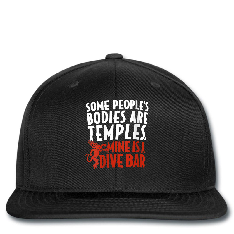 Womens Some People's Bodies Are Temples Mine Is A Dive Bar V Neck T Sh Printed hat by cm-arts | Artistshot