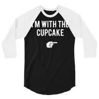 I'm With The Cupcake Halloween Costume Funny Couples 3/4 Sleeve Shirt | Artistshot