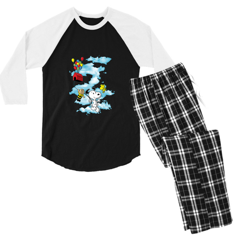 Up Peanuts Men's 3/4 Sleeve Pajama Set | Artistshot